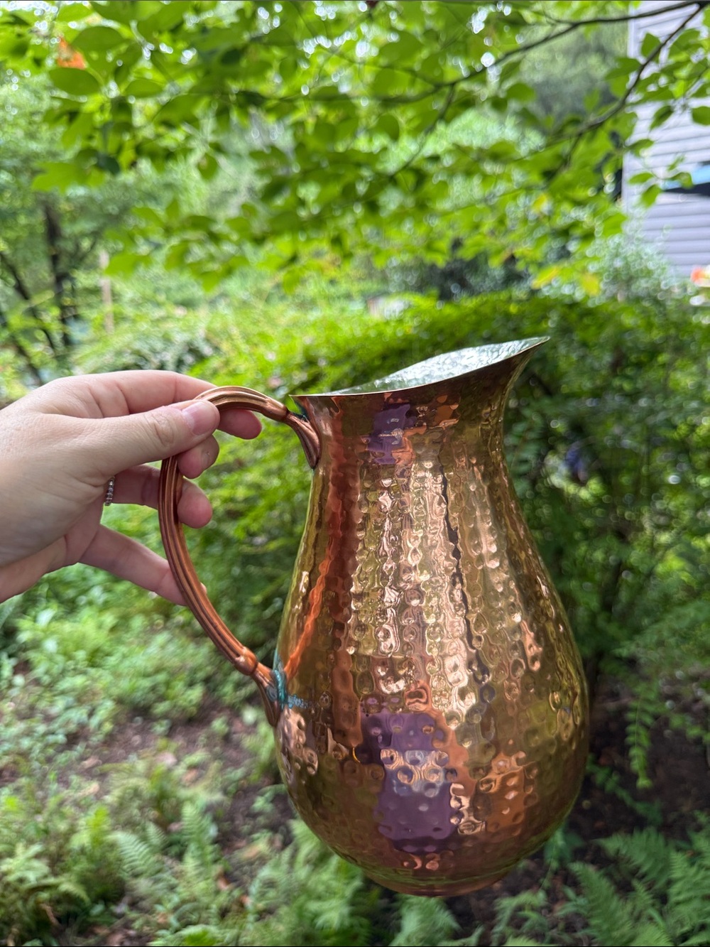 Gorham Hammered Copper-Color Pitcher